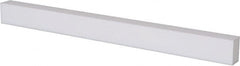 USA Sealing - 2' x 1-1/2" x 3/8" White PTFE (Virgin) Rectangular Bar - Eagle Tool & Supply