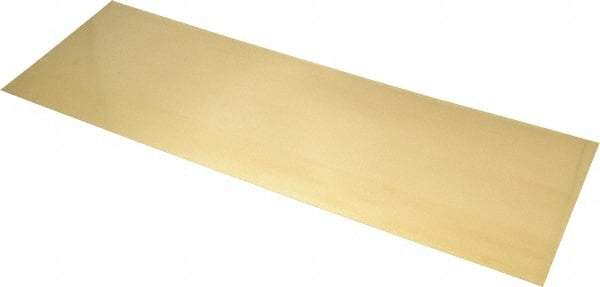 Made in USA - 10 Piece, 18 Inch Long x 6 Inch Wide x 0.012 Inch Thick, Shim Sheet Stock - Brass - Eagle Tool & Supply