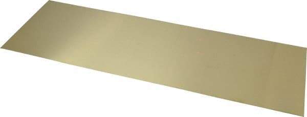 Made in USA - 10 Piece, 18 Inch Long x 6 Inch Wide x 0.02 Inch Thick, Shim Sheet Stock - Brass - Eagle Tool & Supply