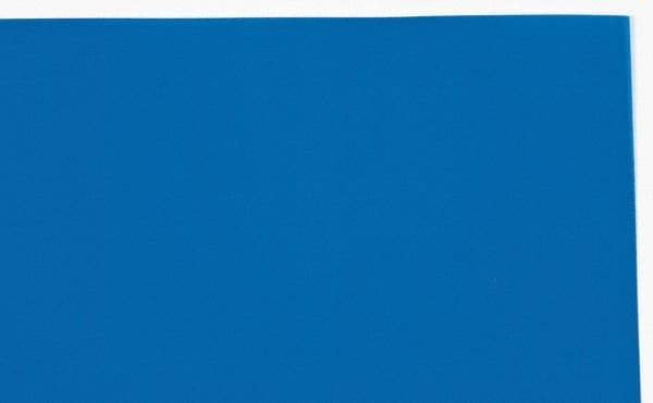 Made in USA - 1 Piece, 10" Wide x 20" Long Plastic Shim Stock Sheet - Blue, ±10% Tolerance - Eagle Tool & Supply