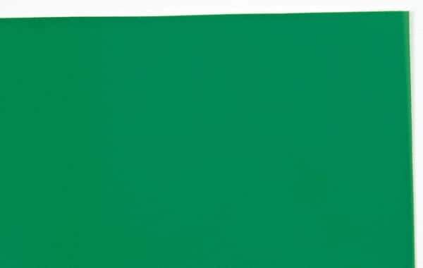 Made in USA - 1 Piece, 20" Wide x 20" Long Plastic Shim Stock Sheet - Green, ±10% Tolerance - Eagle Tool & Supply