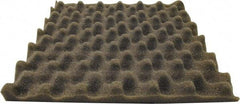 Singer Safety - 27" Long x 54" Wide, Polyester Polyurethane Convoluted Foam - Dept of Transportation MVSS #302, Underwriters Laboratories UL94 #HF-1 Specification, Charcoal Gray - Eagle Tool & Supply