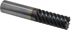 Guhring - 3/4", 1-1/2" LOC, 3/4" Shank Diam, 4" OAL, 8 Flute, Solid Carbide Square End Mill - Single End, FIREX Finish, Spiral Flute, 55° Helix, Centercutting, Right Hand Cut, Right Hand Flute, Series 3182 - Eagle Tool & Supply
