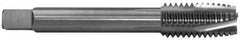 Balax - 5/8-18 UNF, 4 Flute, Bright Finish, Powdered Metal Spiral Point Tap - Plug Chamfer, Right Hand Thread, 3-13/16" OAL, 1" Thread Length, 0.48" Shank Diam, Series BX100 - Exact Industrial Supply