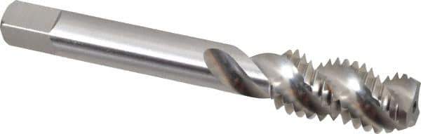 Balax - 1/2-13 UNC 3 Flute 3B Modified Bottoming Spiral Flute Tap - Powdered Metal, Bright Finish, 3-3/8" OAL, Right Hand Flute, Right Hand Thread, H3, Series BX200 - Eagle Tool & Supply