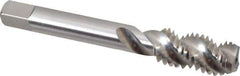 Balax - 1/2-13 UNC 3 Flute 3B Modified Bottoming Spiral Flute Tap - Powdered Metal, Bright Finish, 3-3/8" OAL, Right Hand Flute, Right Hand Thread, H3, Series BX200 - Eagle Tool & Supply
