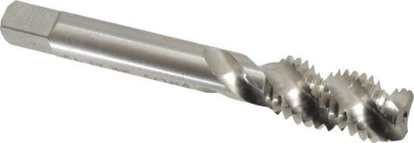 Balax - 1/2-13 UNC 3 Flute 2B Modified Bottoming Spiral Flute Tap - Powdered Metal, Bright Finish, 3-3/8" OAL, Right Hand Flute, Right Hand Thread, H5, Series BX200 - Eagle Tool & Supply