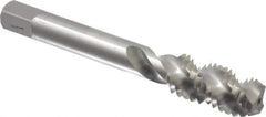 Balax - 1/2-13 UNC 3 Flute Modified Bottoming Spiral Flute Tap - Powdered Metal, Bright Finish, 3-3/8" OAL, Right Hand Flute, Right Hand Thread, Oversize, H7, Series BX200 - Eagle Tool & Supply