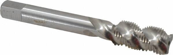 Balax - 1/2-20 UNF 3 Flute 3B Modified Bottoming Spiral Flute Tap - Powdered Metal, Bright Finish, 3-3/8" OAL, Right Hand Flute, Right Hand Thread, H3, Series BX200 - Eagle Tool & Supply