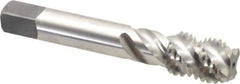 Balax - 3/4-10 UNC 4 Flute Modified Bottoming Spiral Flute Tap - Powdered Metal, Bright Finish, 4-1/4" OAL, Right Hand Flute, Right Hand Thread, H3, Series BX200 - Eagle Tool & Supply
