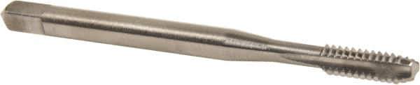 Balax - #6-32 UNC 3 Flute Bright Finish Cobalt Straight Flute Machine Tap - Bottoming, Right Hand Thread, 2" OAL, 0.48" Thread Length, H5 Limit, Oversize - Eagle Tool & Supply