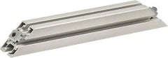 80/20 Inc. - 40mm Wide, Open Shelving Accessory/Component - Aluminum, Clear Anodized Finish, 320mm Long, Use with 4545 - Eagle Tool & Supply