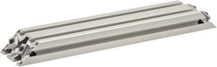 80/20 Inc. - 25mm Wide, Open Shelving Accessory/Component - Aluminum, Clear Anodized Finish, 320mm Long, Use with 3060 - Eagle Tool & Supply
