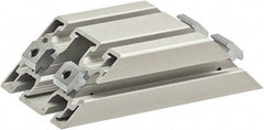 80/20 Inc. - 40mm Wide, Open Shelving Accessory/Component - Aluminum, Clear Anodized Finish, 160mm Long, Use with 4590 - Eagle Tool & Supply