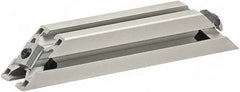 80/20 Inc. - 25mm Wide, Open Shelving Accessory/Component - Aluminum, Clear Anodized Finish, 160mm Long, Use with 3030 - Eagle Tool & Supply