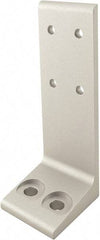 80/20 Inc. - 56mm Wide, Open Shelving Accessory/Component - Aluminum, Clear Anodized Finish, 50mm Long, Use with 25-2550 & Bolt Kit 75-3412 - Eagle Tool & Supply