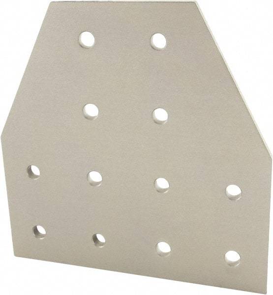 80/20 Inc. - 160mm Wide, Open Shelving Accessory/Component - Aluminum, Clear Anodized Finish, 160mm Long, Use with 40 Series & Bolt Kit 75-3422 - Eagle Tool & Supply