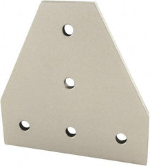 80/20 Inc. - 135mm Wide, Open Shelving Accessory/Component - Aluminum, Clear Anodized Finish, 135mm Long, Use with 45 Series & Bolt Kit 75-3619 - Eagle Tool & Supply