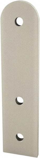 80/20 Inc. - 25mm Wide, Open Shelving Accessory/Component - Aluminum, Clear Anodized Finish, 100mm Long, Use with 25 Series & Bolt Kit 75-3404 - Eagle Tool & Supply