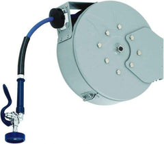 T&S Brass - 30' Spring Retractable Hose Reel - 300 psi, Hose Included - Eagle Tool & Supply