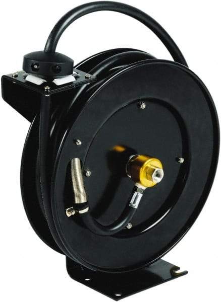 T&S Brass - 35' Spring Retractable Hose Reel - 300 psi, Hose Included - Eagle Tool & Supply