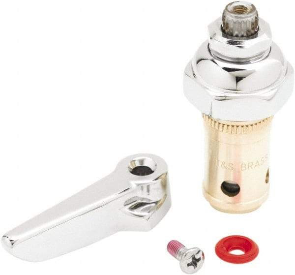 T&S Brass - Right Hand Spindle with Spring Check, Faucet Stem and Cartridge - For Use with Pre-Rinses and Svc. Sink Faucets - Eagle Tool & Supply