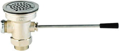 T&S Brass - Drain Component - Includes Waste Drain Valve and Adapter - Eagle Tool & Supply