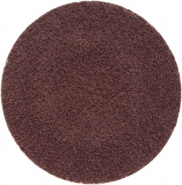 Merit Abrasives - 1" Disc Diam, 120 Grit, Aluminum Oxide Quick Change Disc - Type S Attaching System, Coated, Brown, 40,000 RPM, ALO Series - Eagle Tool & Supply