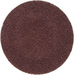 Merit Abrasives - 1" Disc Diam, 120 Grit, Aluminum Oxide Quick Change Disc - Type S Attaching System, Coated, Brown, 40,000 RPM, ALO Series - Eagle Tool & Supply