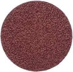 Merit Abrasives - 2" Disc Diam, 36 Grit, Aluminum Oxide Quick Change Disc - Type R Attaching System, Coated, Brown, 30,000 RPM, ALO Series - Eagle Tool & Supply