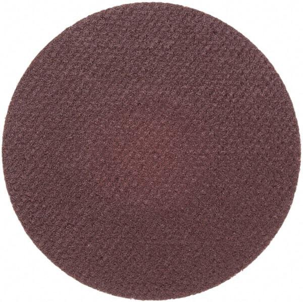 Merit Abrasives - 1-1/2" Disc Diam, 320 Grit, Aluminum Oxide Quick Change Disc - Type R Attaching System, Coated, Brown, 30,000 RPM, ALO Series - Eagle Tool & Supply