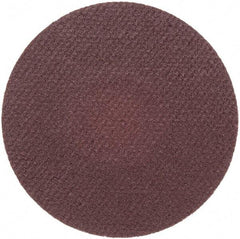 Merit Abrasives - 1-1/2" Disc Diam, 320 Grit, Aluminum Oxide Quick Change Disc - Type R Attaching System, Coated, Brown, 30,000 RPM, ALO Series - Eagle Tool & Supply