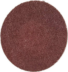 Merit Abrasives - 1-1/2" Disc Diam, 120 Grit, Aluminum Oxide Quick Change Disc - Type R Attaching System, Coated, Brown, 30,000 RPM, ALO Series - Eagle Tool & Supply