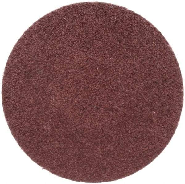 Merit Abrasives - 1-1/2" Disc Diam, 80 Grit, Aluminum Oxide Quick Change Disc - Type R Attaching System, Coated, Brown, 30,000 RPM, ALO Series - Eagle Tool & Supply