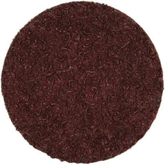 Merit Abrasives - 1-1/2" Disc Diam, 36 Grit, Aluminum Oxide Quick Change Disc - Type R Attaching System, Coated, Brown, 30,000 RPM, ALO Series - Eagle Tool & Supply
