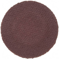 Merit Abrasives - 1" Disc Diam, 320 Grit, Aluminum Oxide Quick Change Disc - Type R Attaching System, Coated, Brown, 40,000 RPM, ALO Series - Eagle Tool & Supply