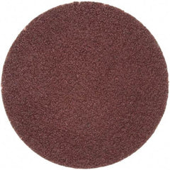 Merit Abrasives - 1" Disc Diam, 120 Grit, Aluminum Oxide Quick Change Disc - Type R Attaching System, Coated, Brown, 40,000 RPM, ALO Series - Eagle Tool & Supply