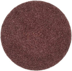 Merit Abrasives - 1" Disc Diam, 80 Grit, Aluminum Oxide Quick Change Disc - Type R Attaching System, Coated, Brown, 40,000 RPM, ALO Series - Eagle Tool & Supply