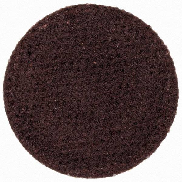 Merit Abrasives - 3/4" Disc Diam, 240 Grit, Aluminum Oxide Quick Change Disc - Type R Attaching System, Coated, Brown, 40,000 RPM, ALO Series - Eagle Tool & Supply