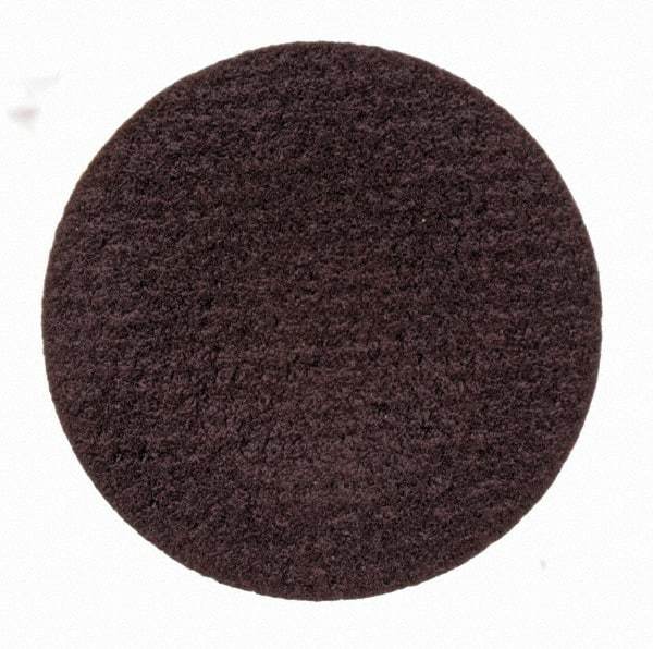 Merit Abrasives - 3/4" Disc Diam, 320 Grit, Aluminum Oxide Quick Change Disc - Type S Attaching System, Coated, Brown, 40,000 RPM, ALO Series - Eagle Tool & Supply