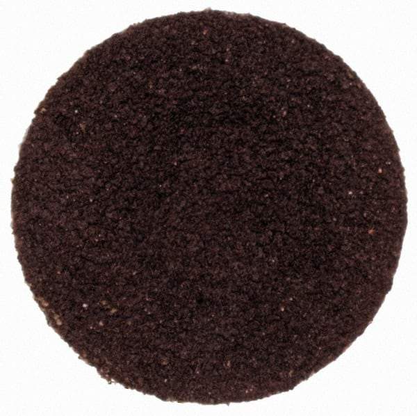 Merit Abrasives - 3/4" Disc Diam, 120 Grit, Aluminum Oxide Quick Change Disc - Type S Attaching System, Coated, Brown, 40,000 RPM, ALO Series - Eagle Tool & Supply