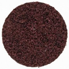 Merit Abrasives - 3/4" Disc Diam, 50 Grit, Aluminum Oxide Quick Change Disc - Type S Attaching System, Coated, Brown, 40,000 RPM, ALO Series - Eagle Tool & Supply