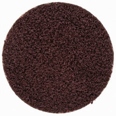 Merit Abrasives - 3/4" Disc Diam, 100 Grit, Aluminum Oxide Quick Change Disc - Type R Attaching System, Coated, Brown, 40,000 RPM, ALO Series - Eagle Tool & Supply