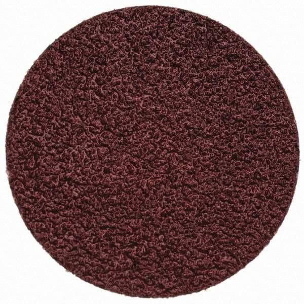 Merit Abrasives - 1-1/2" Disc Diam, 60 Grit, Aluminum Oxide Quick Change Disc - Type R Attaching System, Coated, Brown, 30,000 RPM, ALO Series - Eagle Tool & Supply