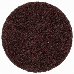 Merit Abrasives - 3/4" Disc Diam, 60 Grit, Aluminum Oxide Quick Change Disc - Type R Attaching System, Coated, Brown, 40,000 RPM, ALO Series - Eagle Tool & Supply