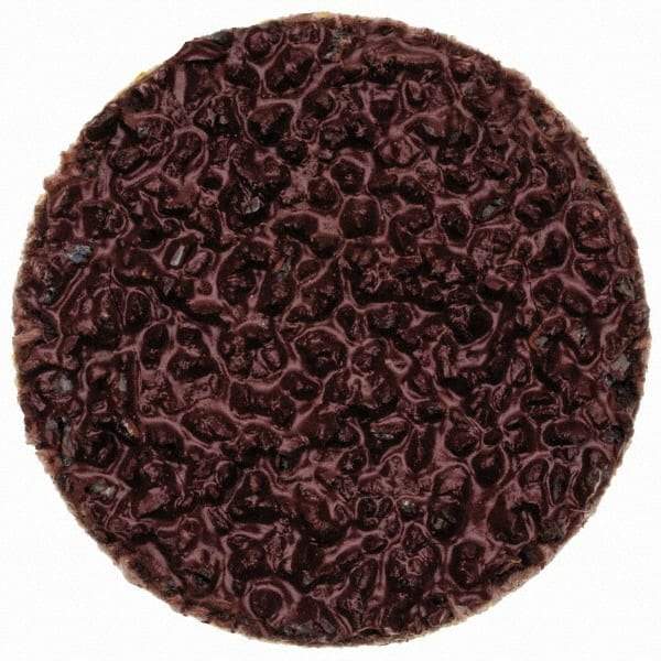 Merit Abrasives - 3/4" Disc Diam, 36 Grit, Aluminum Oxide Quick Change Disc - Type R Attaching System, Coated, Brown, 40,000 RPM, ALO Series - Eagle Tool & Supply