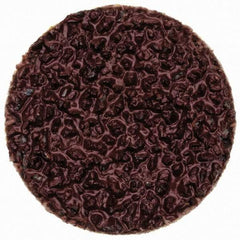 Merit Abrasives - 3/4" Disc Diam, 36 Grit, Aluminum Oxide Quick Change Disc - Type R Attaching System, Coated, Brown, 40,000 RPM, ALO Series - Eagle Tool & Supply