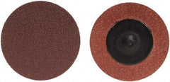 Merit Abrasives - 3/4" Disc Diam, 150 Grit, Aluminum Oxide Quick Change Disc - Type R Attaching System, Coated, Brown, 40,000 RPM, ALO Series - Eagle Tool & Supply