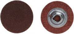 Merit Abrasives - 4" Disc Diam, 80 Grit, Aluminum Oxide Quick Change Disc - Type S Attaching System, Coated, Brown, 12,000 RPM, ALO Series - Eagle Tool & Supply