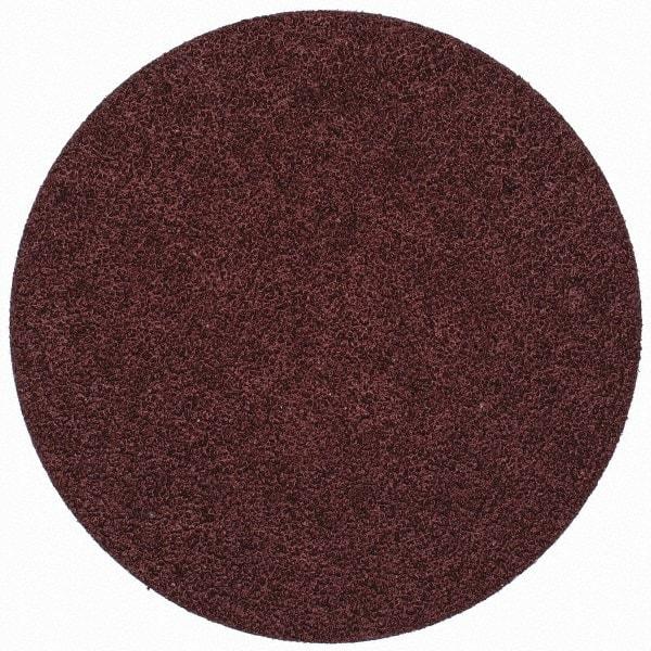 Merit Abrasives - 3" Disc Diam, 60 Grit, Aluminum Oxide Quick Change Disc - Type S Attaching System, Coated, Brown, 20,000 RPM, ALO Series - Eagle Tool & Supply
